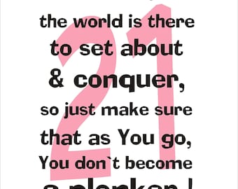 Popular items for 21st birthday