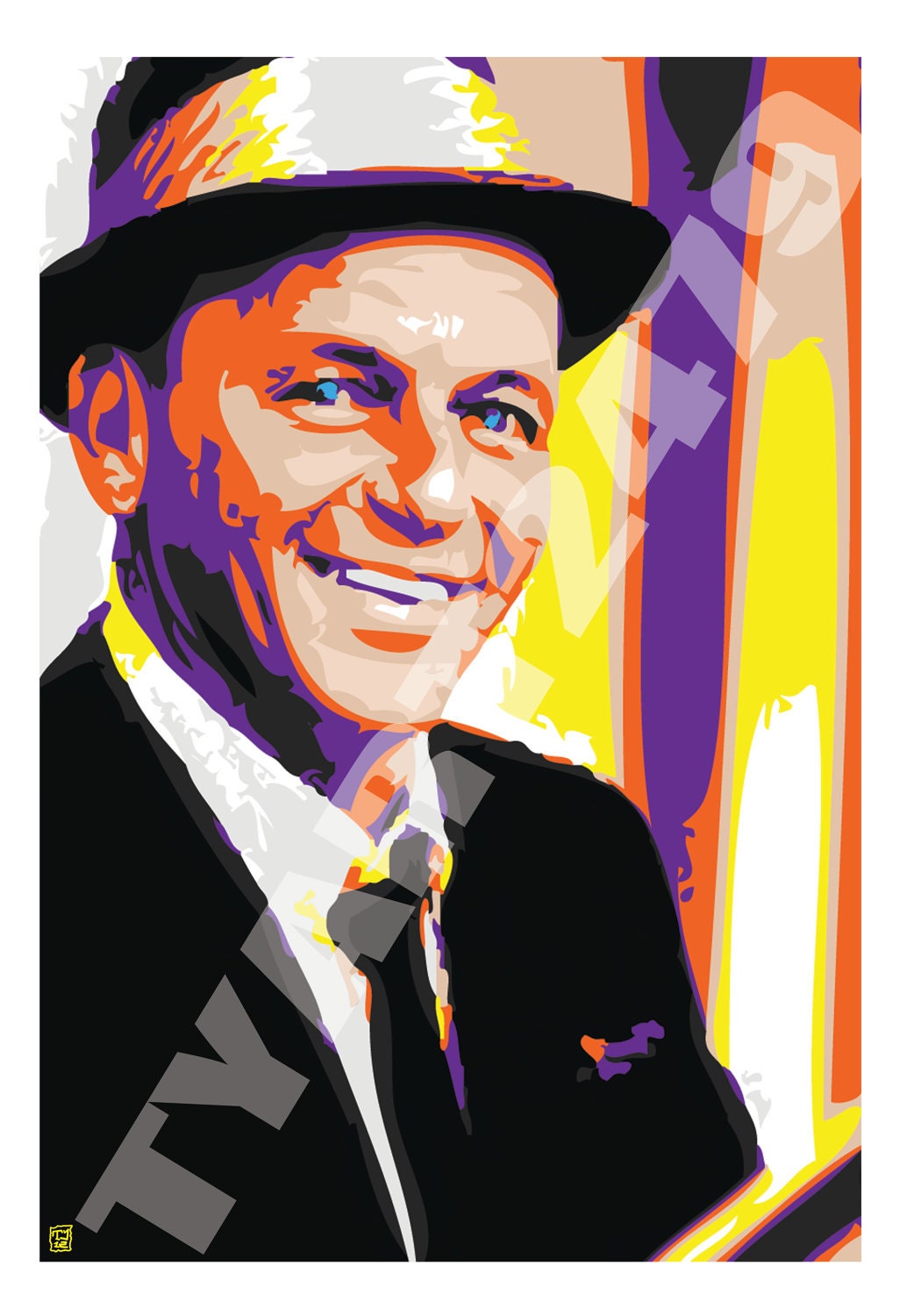 Wall Art Home Decor Rat Pack Sinatra Pop Art Poster Print.