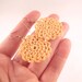 Crocheted Earrings - Delicate Circles in Peach