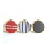 SALE Nautical Theme - 4" Embroidery Hoops Wall Decor - Set of 3 pieces ( Red, Navy Stripes, Dark Blue)