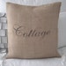 Burlap Pillow Cover
