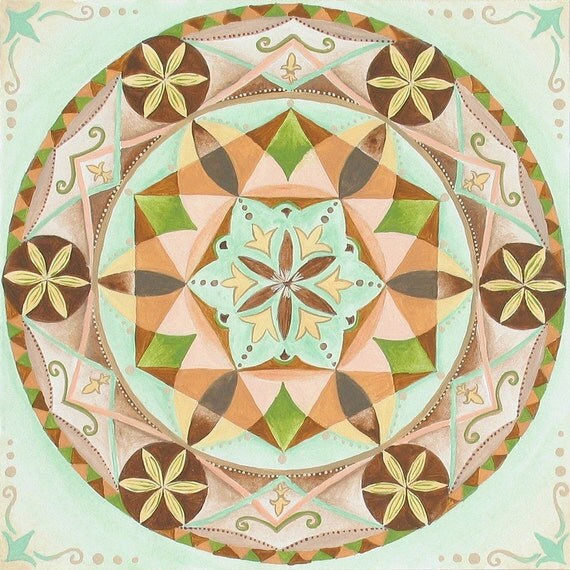 Items similar to Healing mandala Fine Art Signed Print on Etsy