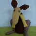 OOAK rooney handmade recycled kangaroo stuffed animal