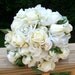 CREAM White Rose Brides Wedding Bouquet ready to ship