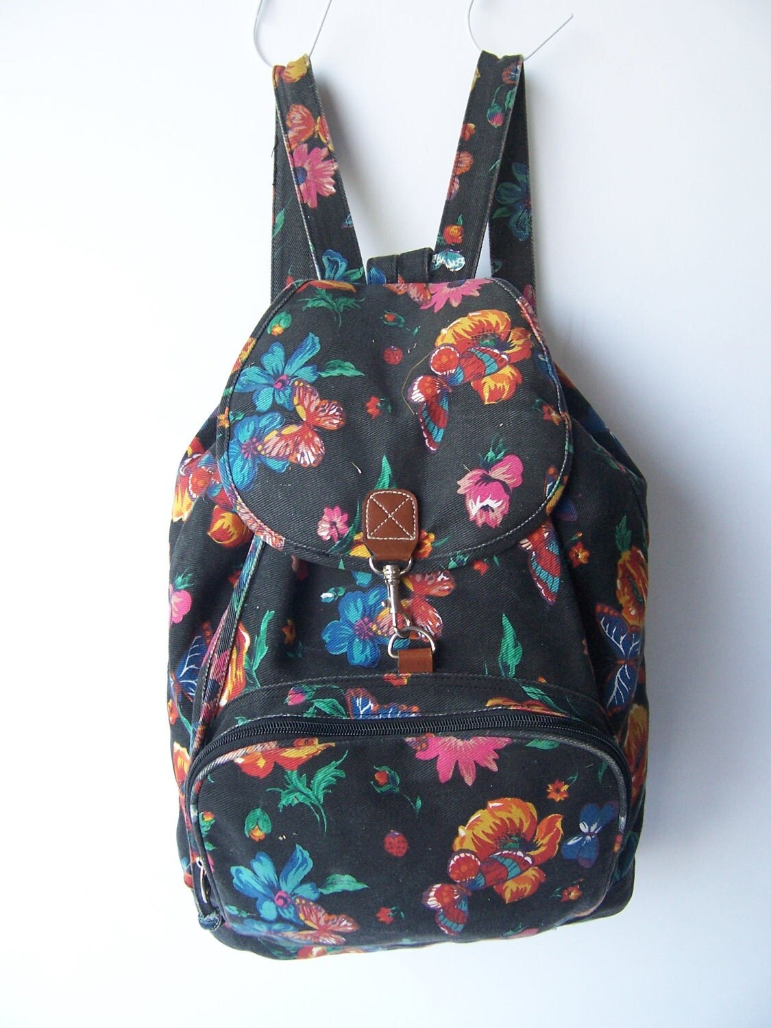 Vintage FLORAL Bucket Backpack by MonkiesVintage on Etsy