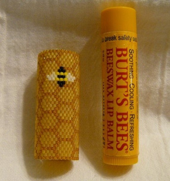 Bees and Lip Balm Beaded Cover