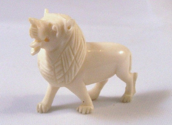 miniature lion statue