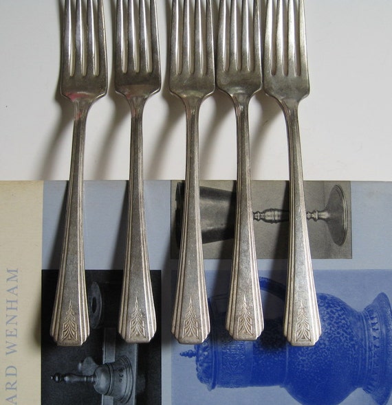 Vintage Silverplate Forks Dinner Oneida Community Par Plate