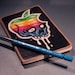 Hand Drawn Hackintosh Rainbow Luddite Blue Journal