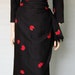 RESERVED50s Silk Print Cocktail Dress with Sarong Style Skirt - Decorative Pleating - Swag