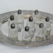 Salt Shakers Eight Individual Crystal and Silver Plate