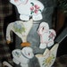 Magnets Hand Painted 7- Mini Country Farm Animals OOAK Kitchen Refrigerator Home Decor Chicken Lamb Goose