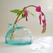 Vintage turquoise glass Inkwell Antique J & IEM igloo