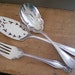 Vintage Silver Flatware Serving Spoon, Fork & Cake Server / A Charming Shabby Chic Wedding Collection