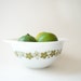 Vintage Pyrex Bowl Crazy Daisy Avocado Green