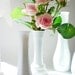 Milk Glass Vase Collection Vintage Shabby Chic Bud Vases