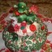 Vintage christmas Poodle Pincushion Centerpiece Pin Keep Table Decoration Pin Cushion