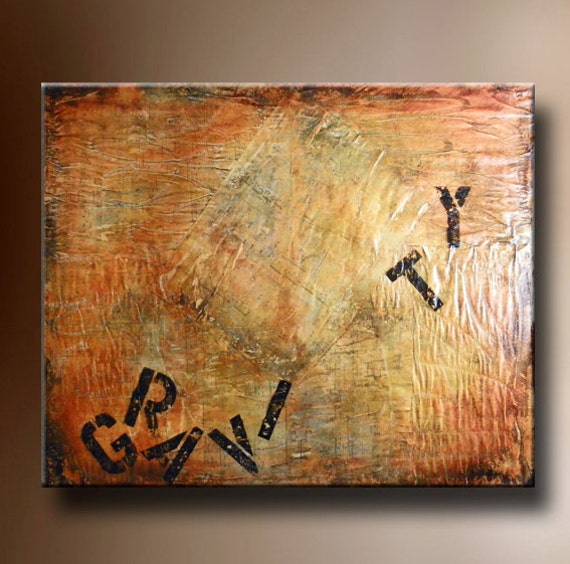 Mixed Media Abstract Painting Sheet Music from the Hit