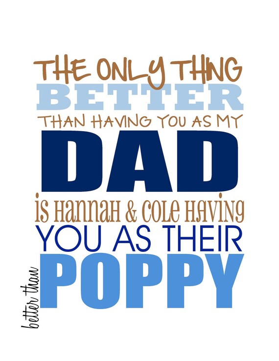 Father Husband Grandpa Dad Papaw Poppy Uncle Tio Subway Art