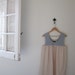 CRAZY SALE - beach cover up tunic dress in soft pink & stripes - medium large