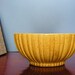 Haeger Yellow Ribbed Ceramic Bowl