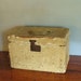 Vintage Tattered Box, latching travel case