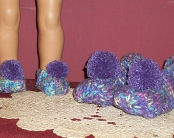 Dolly and Me Slippers for 4-6 Year Old Girl and 18inch doll - Lavender