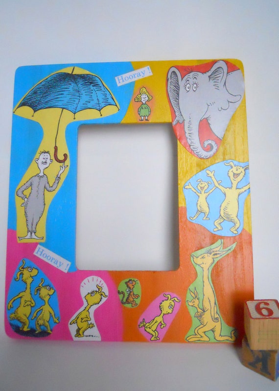 Photo Frame Dr. Seuss by BookwormCreations on Etsy