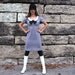 MOD Babydoll Twiggy Dress Peter Pan Collar S XS 1960s Handmade Original