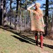 RESERVED for Pretty Magnolia Pearl Silk & Cashmere Gypsy Kaftan Dress with Fringe Boho Style One Size
