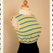 JUVENILE DELINQUENT 1950's Bad Girl Fitted Sweater Blouse Top w/ Fold Over Collar by El Mar Knitwear of California - Plus Size L to XXL
