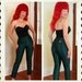 RARE 1970's Rich Teal Shiny Nylon Lycra High Waisted Disco Jeans Pants by Bojeangles Original Skin-ease - Boogie Nights - Size S to M