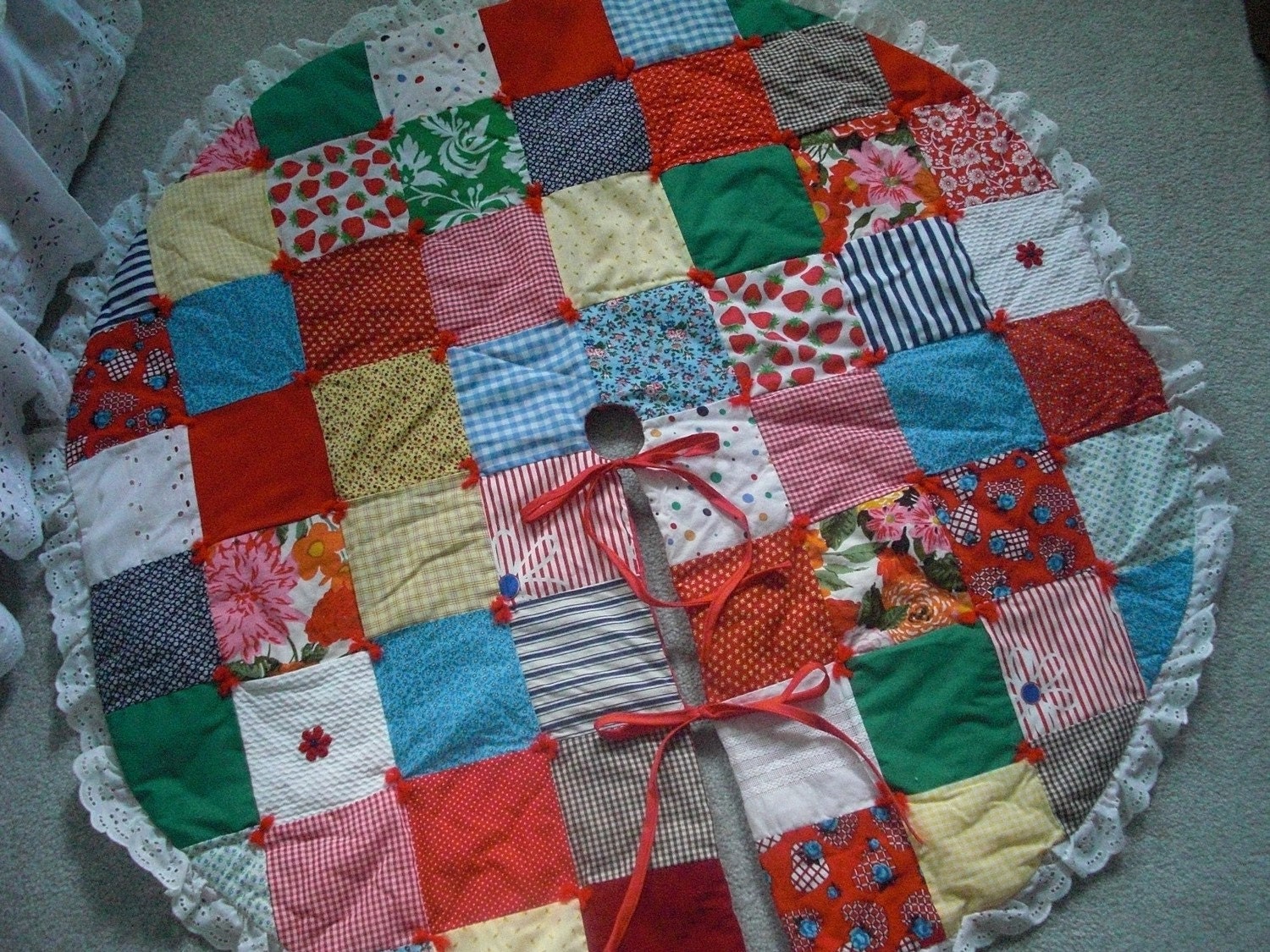 Patchwork Christmas Tree Skirt