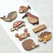 3D Effect Wood Like Kraft Paper Stickers - Sea Creatures