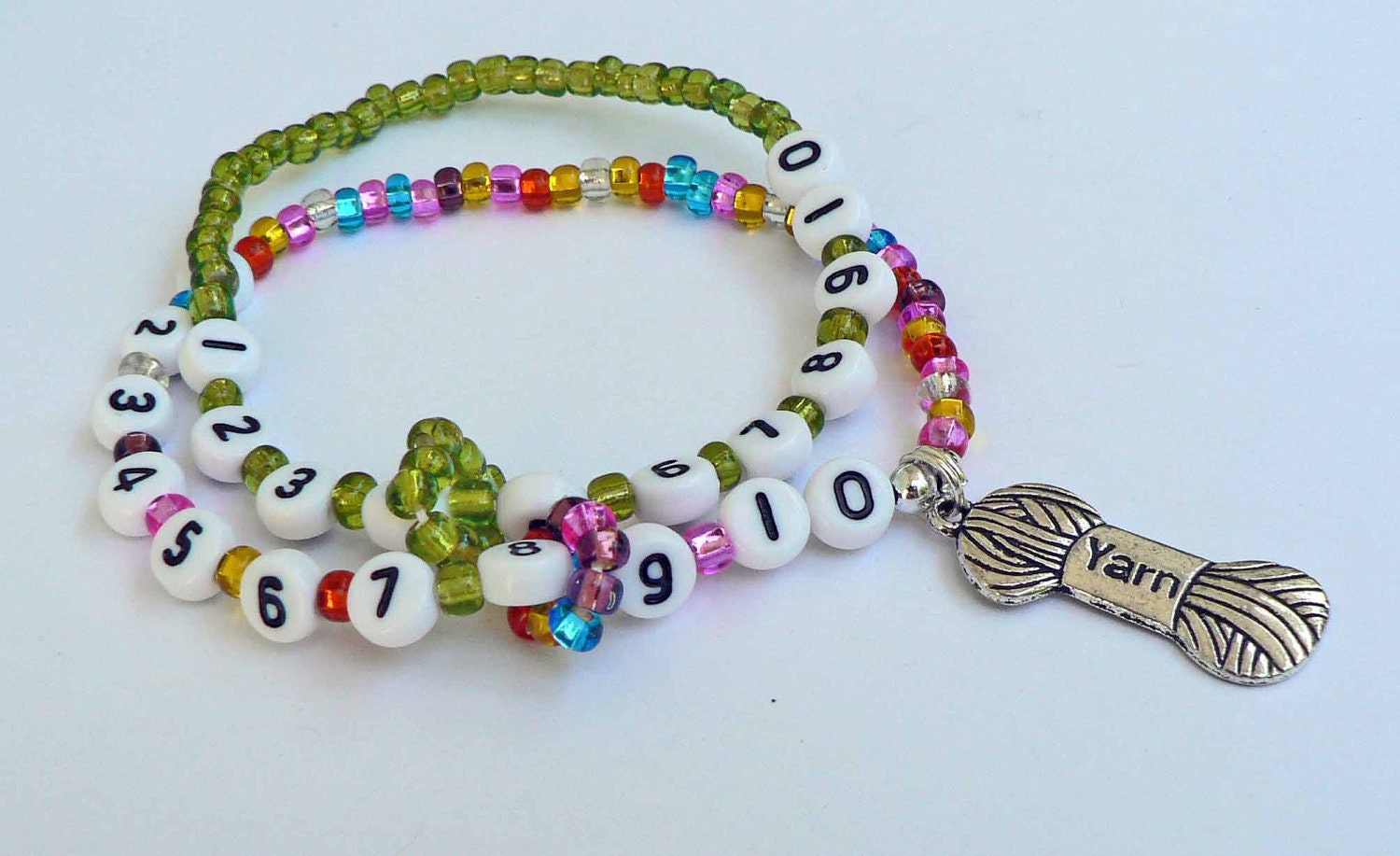 99 ROW COUNTER Customize this bracelet set in colors and a