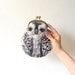 snowy OWL Wet Felted coin purse Ready to Ship with bag frame metal closure Handmade gift for her under 50 USD