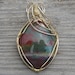 Bloodstone Wire Wrapped Pendant - SALE - Was 65 - NOW 32.50