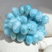 Big Larimar nuggets, half strand nice aquatic pattern sea blue gemstones - 181.5 ct