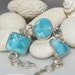 Larimar bracelet - Blue Lagoon Dreams, gorgeous tropical turquoise Larimar matched AAA gemstones