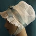 Georgian Regency cap bonnet silk ribbon historical 18th century hand sewn.