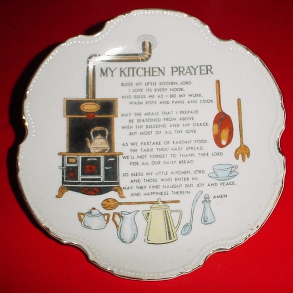 My Kitchen Prayer Plate