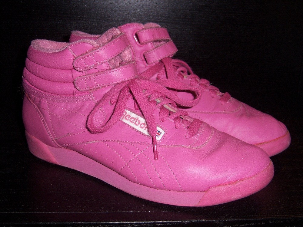 Pepto Pink Ladies' Vintage Reebok Classic High Tops Size