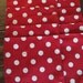 Twenty Cocktail Napkins, Red and White Polka Dots