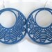 Blue Earrings, Brilliant Filigree