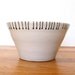 Ceramic Hand Drawn Black Line Thread Design-Bowl