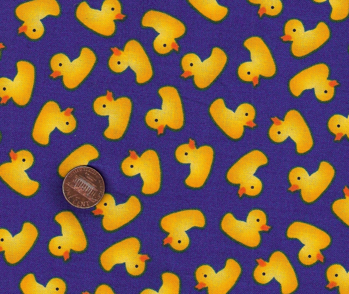 1 Yard Rubber Duck Fabric by Timeless Treasures Fabric