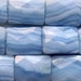 3 Large Blue Lace Agate Rectangle Beads - 20x15mm - Beautiful Cut & Facets - High Quality