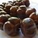 5 Carved Wood Beads - 15x20mm - Melon/Pumpkin - High Quality - Chinese