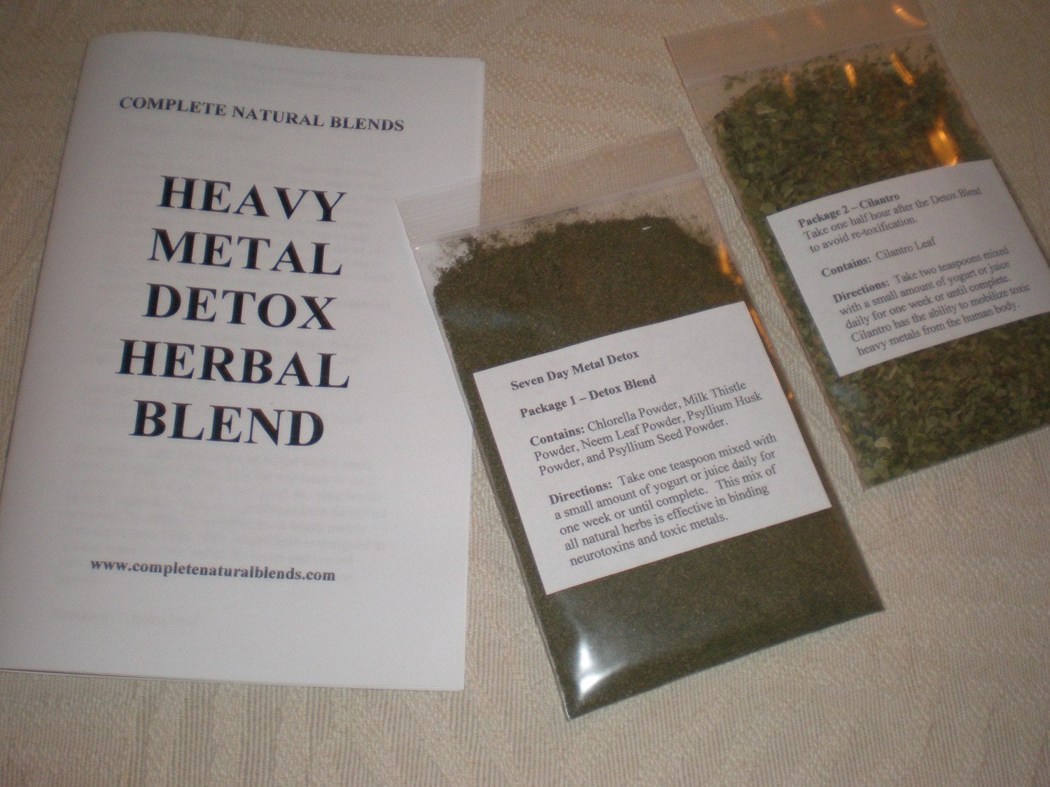 HEAVY METAL DETOX herbal blend remove by completenaturalblend