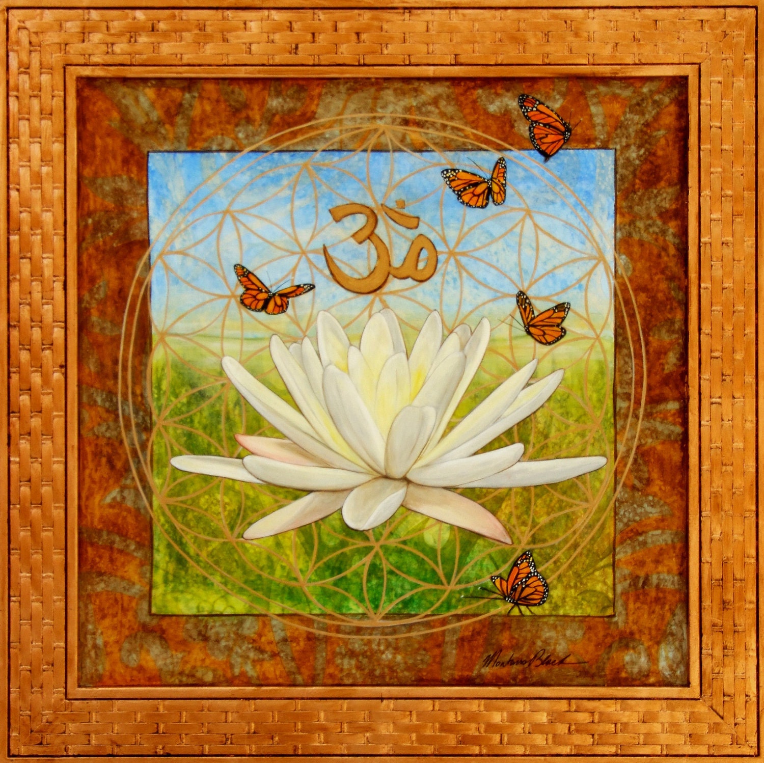 Items similar to Flower Art Lotus Flower Art Art